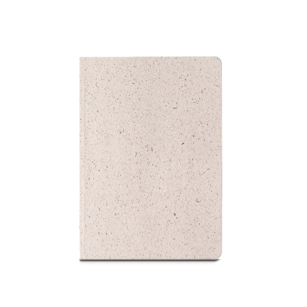 Carnet de notes publicitaire A5 papier sans arbre ORGANIC Naturel clair